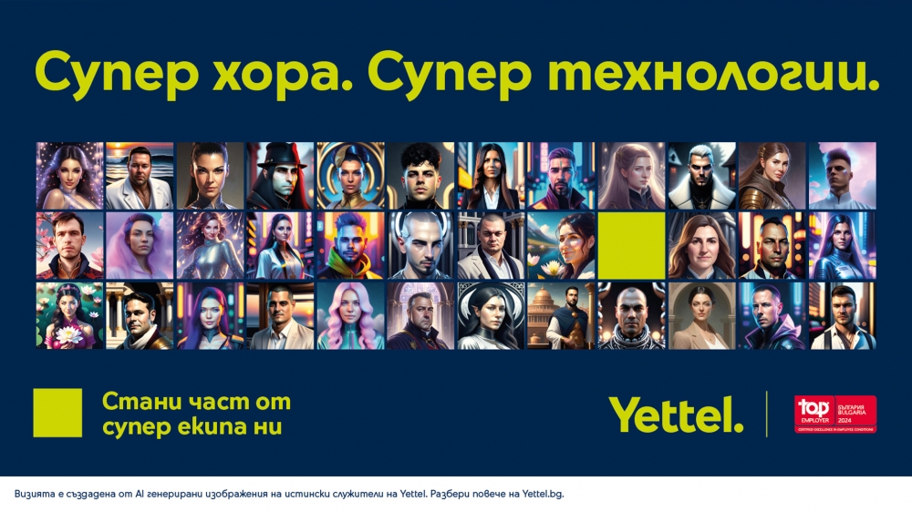 AI преобрази служители на Yettel в рекламна кампания