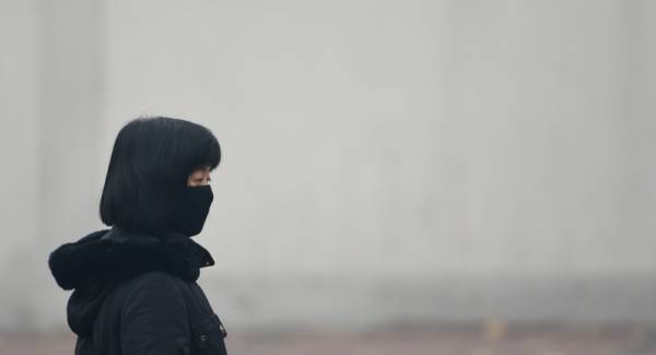 Върхови стойности на атмосферно замърсяване в Североизточен Китай [снимки]