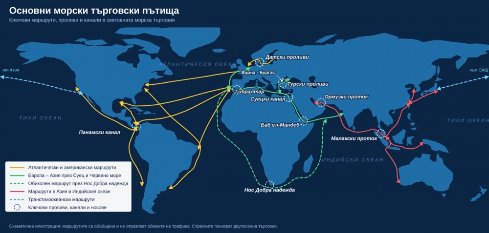 Морският риск за световната търговия