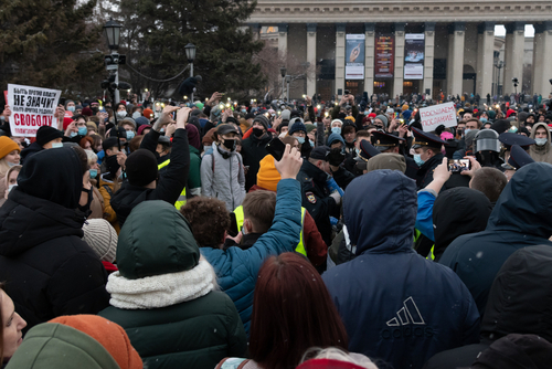 Над 1000 задържани по време на масови протести в подкрепа на Навални