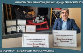„Дънди прешъс металс“ е най-големият корпоративен дарител в България