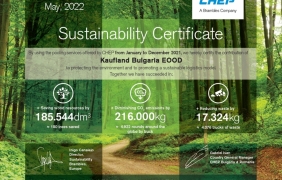 Чрез устойчиви палети в логистиката Kaufland България е спестила 216 тона CO2 