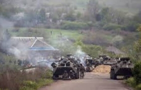 Опълченци  се сблъскаха със силите за сигурност до Краматорск