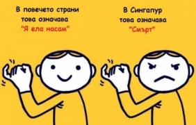 Внимавайте с жестовете в чужбина