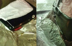 Вижте какво се случва, когато в Сибир се спука водопровод