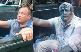 Украински националисти линчуваха одески депутат в кофа за боклук, бил агент на Русия
