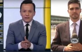 Кола блъсна журналист на ”Фокс” по време на живо предаване