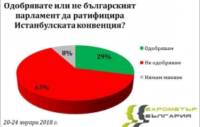 Българите не одобряват ратифицирането на Истанбулската конвенция