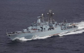Русия демонстрира военноморска мощ край сирийския бряг