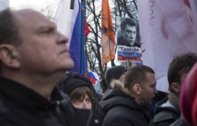 Многохилядно шествие в памет на Борис Немцов в Москва